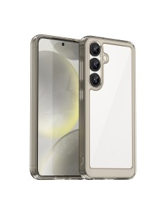 
Silikoninis dėklas su gelio rėmeliu, skirtas „Samsung Galaxy S25 Outer Space“ dėklui - skaidrus juodas
