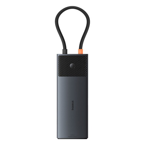 
ŠAKOS adapterio skirstytuvas 10in1 HDMI USB-A USB-C RJ45 SD TF - pilkas
