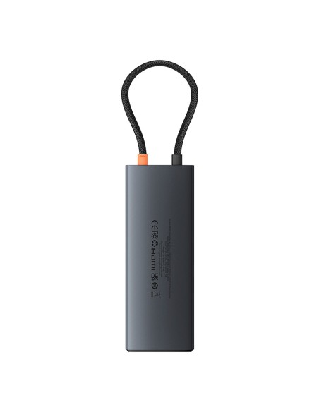 
ŠAKOS adapterio skirstytuvas 10in1 HDMI USB-A USB-C RJ45 SD TF - pilkas
