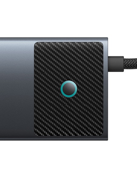 
ŠAKOS adapterio skirstytuvas 10in1 HDMI USB-A USB-C RJ45 SD TF - pilkas
