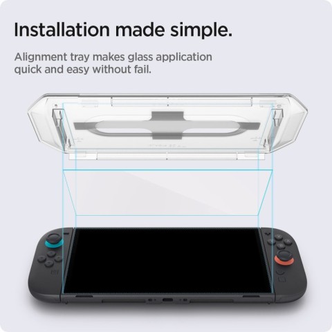 
Grūdintas stiklas Nintendo Switch 2 konsolei Glas.Tr EZ FIT skaidrus - 2 vnt.
