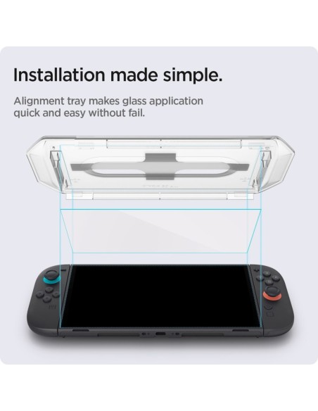 
Grūdintas stiklas Nintendo Switch 2 konsolei Glas.Tr EZ FIT skaidrus - 2 vnt.
