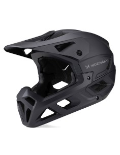 
Dviračio šalmas su nuimamu skydeliu, 57–62 cm – juodas
