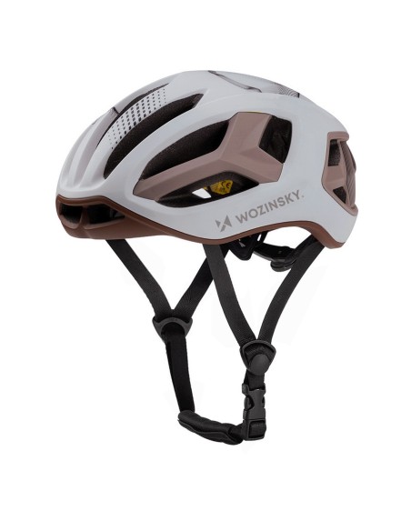 
Itin lengvas plento dviratininko šalmas, 54–58 cm – pilkai rudas
