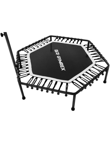 Fitneso batutas mankštai su reguliuojama rankena 124 cm juoda ir balta Fitneso batutas mankštai su reguliuojama rankena 124 cm juoda ir balta