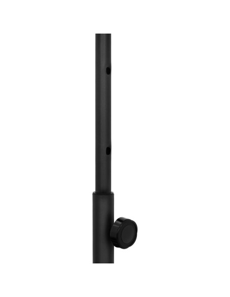 Fitneso batutas mankštai su reguliuojama rankena 124 cm juoda ir balta Fitneso batutas mankštai su reguliuojama rankena 124 cm juoda ir balta