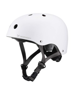 
Lengvas BMX paspirtuko šalmas 54–58 cm – baltas
