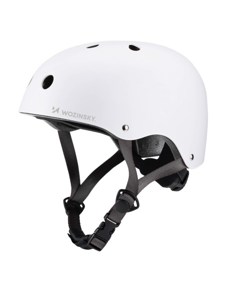 
Lengvas BMX paspirtuko šalmas 54–58 cm – baltas
