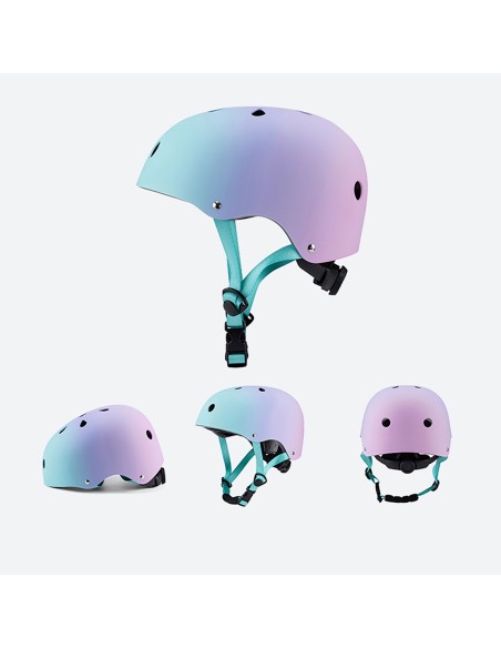
BMX dviračio šalmas paspirtukams 54-58 cm - rausvas gradientas
