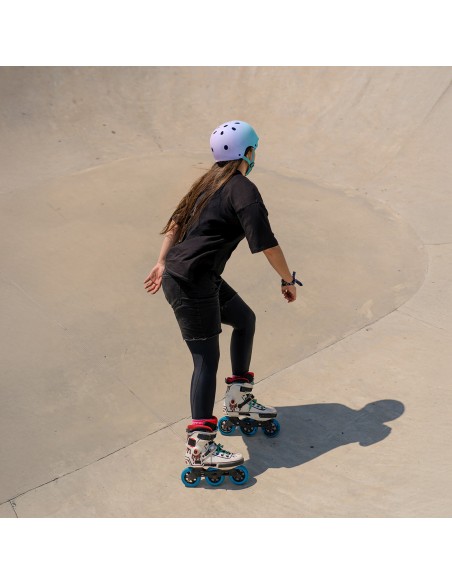
BMX dviračio šalmas paspirtukams 54-58 cm - rausvas gradientas
