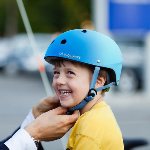 
BMX dviračio šalmas paspirtukams 54-58 cm - mėlynas gradientas
