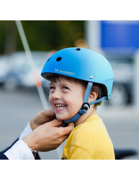 
BMX dviračio šalmas paspirtukams 54-58 cm - mėlynas gradientas

