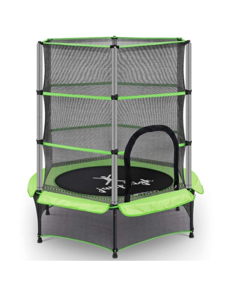 Batutas vaikams su apsauginiu tinkleliu iki 50 kg diametro. 140 cm žalios spalvos