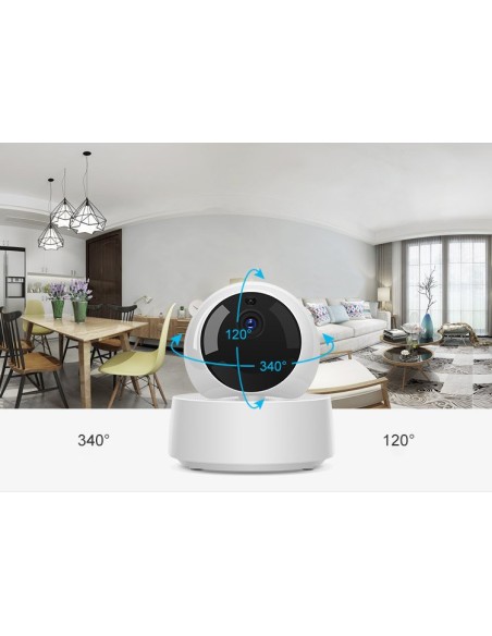 IP kamera WiFi bevielis besisukantis interneto stebėjimas Full HD 1080P baltas GK-200MP2-B IP kamera WiFi bevielis besisukantis interneto stebėjimas Full HD 1080P baltas GK-200MP2-B