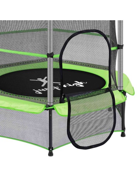 Batutas vaikams su apsauginiu tinkleliu iki 50 kg diametro. 140 cm žalios spalvos