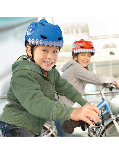 
Vaikiškas dviračio šalmas 52-56 cm - mėlynas dinozauras
