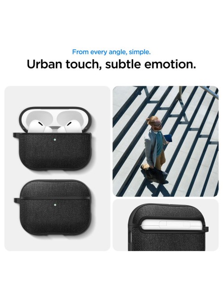 
„AirPods Pro 3 Urban Fit“ dėklas – juodas
