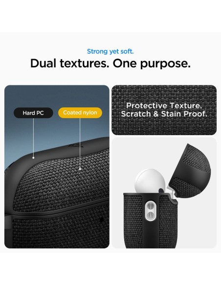 
„AirPods Pro 3 Urban Fit“ dėklas – juodas
