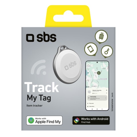 
„Track My Tag“ universalus lagamino raktų sekiklis – baltas
