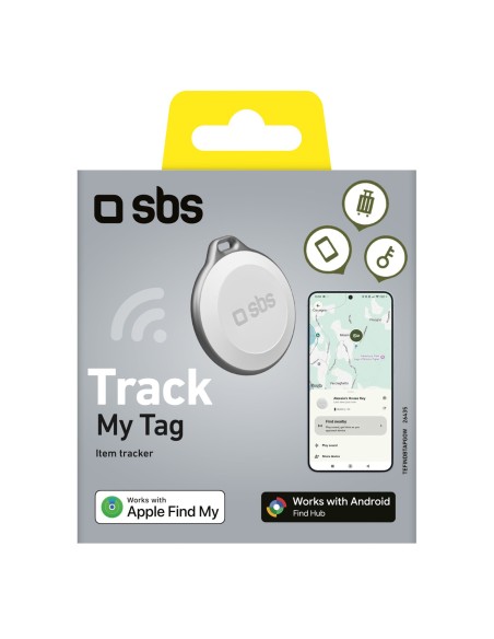 
„Track My Tag“ universalus lagamino raktų sekiklis – baltas
