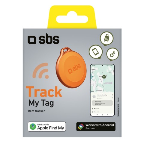 
Universalus lagamino raktų sekiklis „Track My Tag“ – oranžinis
