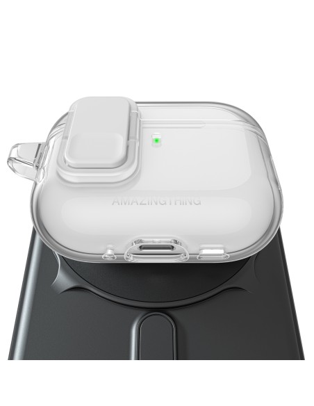 
„AirPods Pro 3“ minimalaus dydžio dėklas – permatomas
