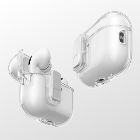 
„AirPods Pro 3“ minimalaus dydžio dėklas – permatomas
