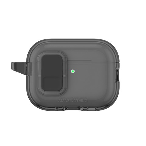 
„AirPods Pro 3“ minimalaus dizaino dėklas – juodas
