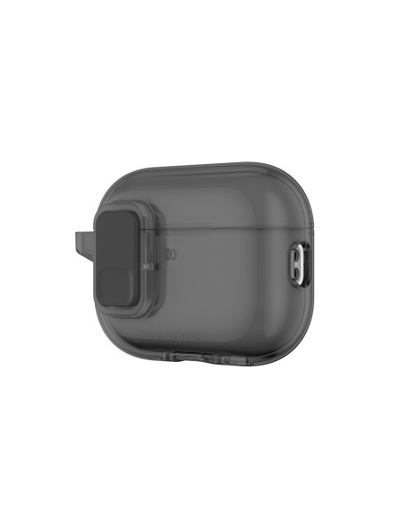 
„AirPods Pro 3“ minimalaus dizaino dėklas – juodas
