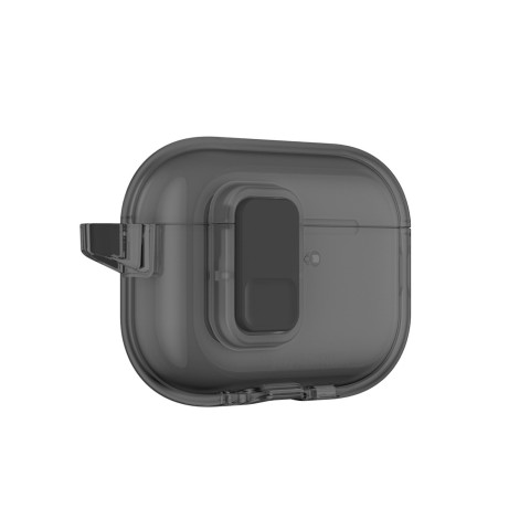 
„AirPods Pro 3“ minimalaus dizaino dėklas – juodas
