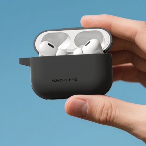 
„AirPods Pro 3 Omni“ dėklas titaninis – juodas
