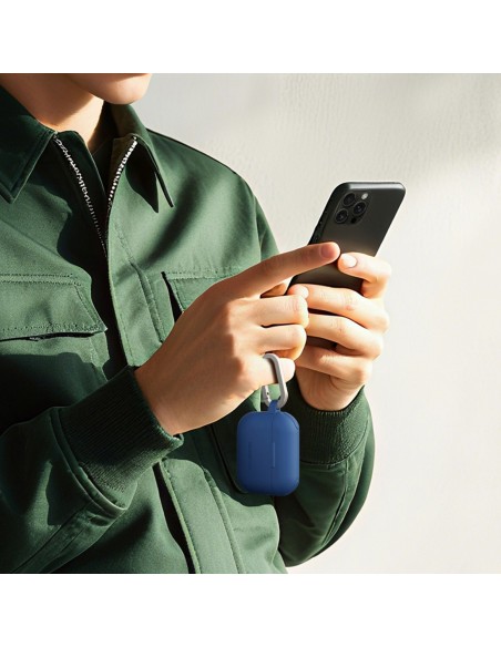 
„AirPods Pro 3 Omni“ dėklas titano spalvos – mėlynas
