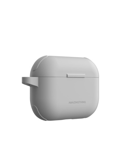 
„AirPods Pro 3 Omni“ dėklas titano spalvos – baltas
