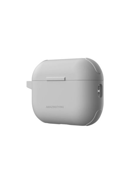 
„AirPods Pro 3 Omni“ dėklas titano spalvos – baltas
