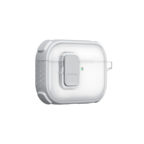 
„AirPods Pro 3 Titan Pro Mag“ dėklas – skaidrus, baltas
