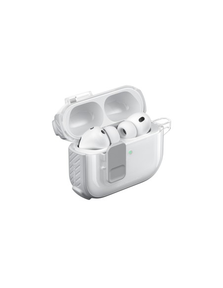 
„AirPods Pro 3 Titan Pro Mag“ dėklas – skaidrus, baltas
