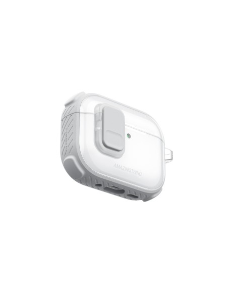 
„AirPods Pro 3 Titan Pro Mag“ dėklas – skaidrus, baltas
