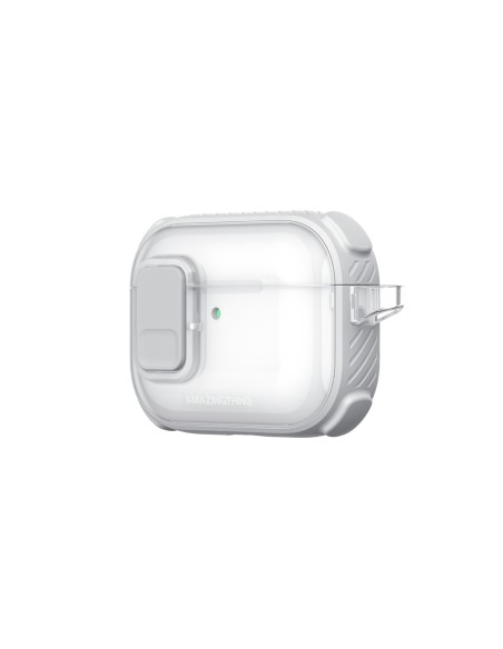 
„AirPods Pro 3 Titan Pro Mag“ dėklas – skaidrus, baltas
