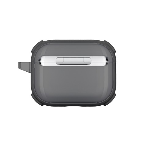 
„AirPods Pro 3 Titan Pro Mag“ dėklas – skaidrus, juodas
