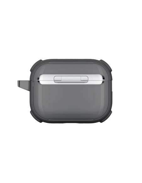 
„AirPods Pro 3 Titan Pro Mag“ dėklas – skaidrus, juodas
