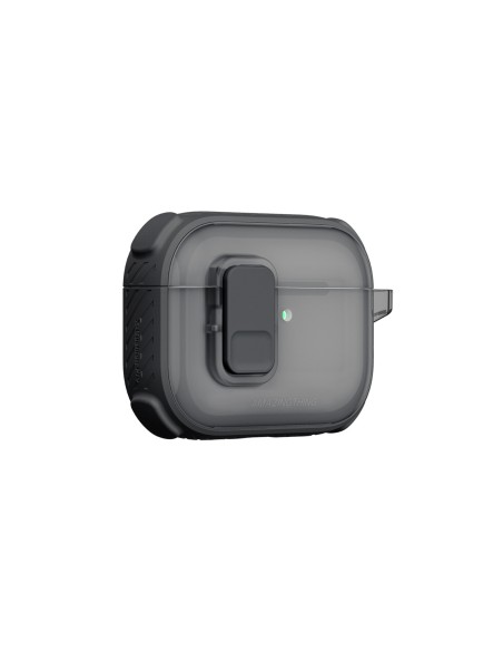 
„AirPods Pro 3 Titan Pro Mag“ dėklas – skaidrus, juodas
