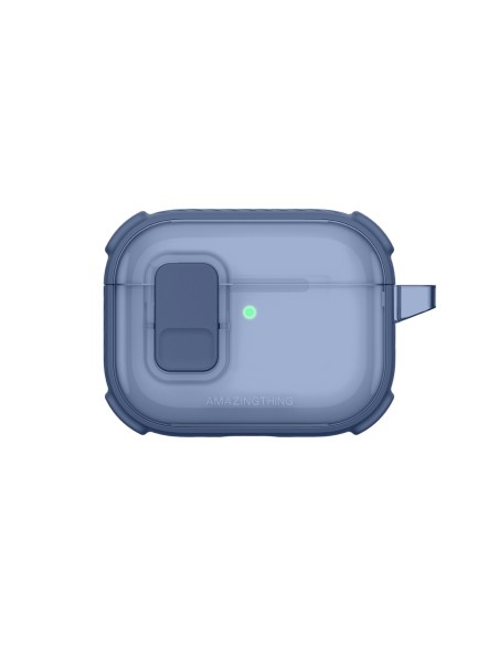 
„AirPods Pro 3 Titan Pro Mag“ dėklas – skaidrus, mėlynas
