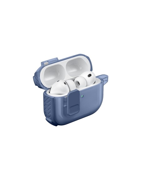 
„AirPods Pro 3 Titan Pro Mag“ dėklas – skaidrus, mėlynas
