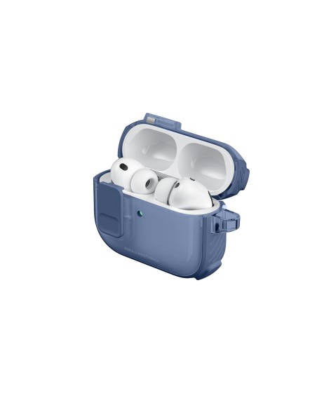 
„AirPods Pro 3 Titan Pro Mag“ dėklas – skaidrus, mėlynas

