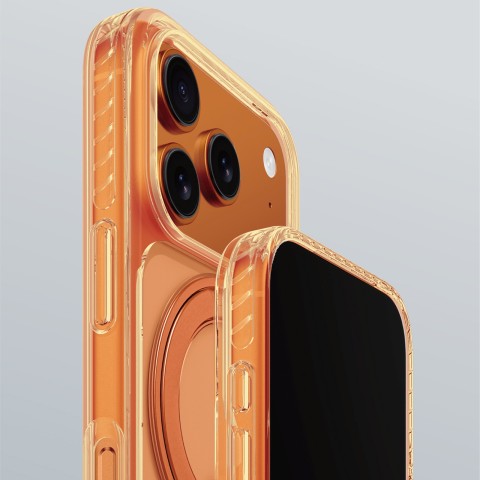 
„iPhone 17 Pro Titan Pro Spin MagSafe“ dėklas – oranžinis
