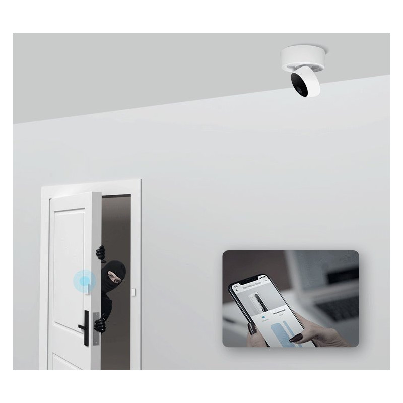 IP kamera WiFi bevielis besisukantis interneto stebėjimas Full HD 1080P baltas GK-200MP2-B