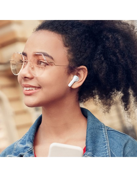 
T13 ANC IPX5 belaidės „Bluetooth“ ausinės – baltos
