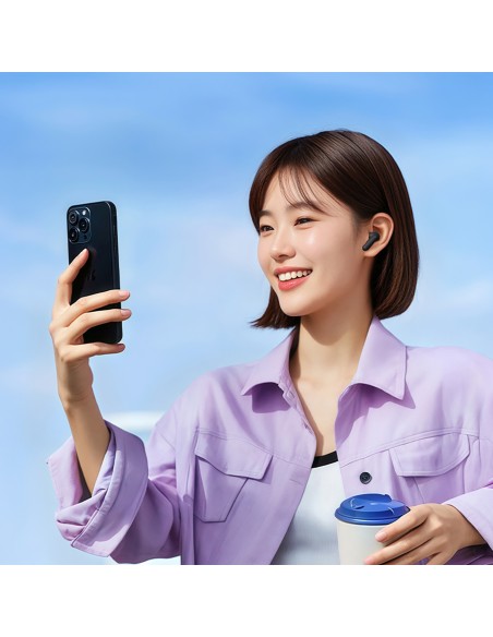 
„MeloBuds N30 ANC Bluetooth IPX4“ belaidės į ausis įdedamos ausinės – juodos
