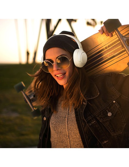 
H3 ANC belaidės „Bluetooth“ didelės raiškos garso ausinės – baltos
