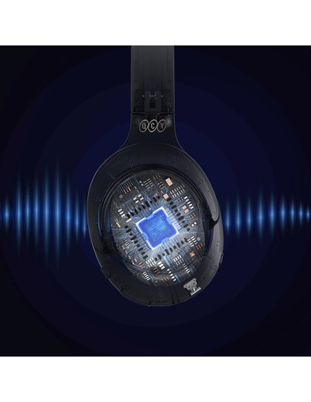 
H3 ANC belaidės „Bluetooth“ didelės raiškos garso ausinės – mėlynos
